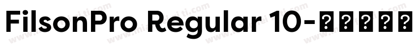 FilsonPro Regular 10字体转换